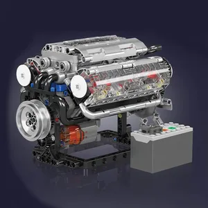 V8 Mô Hình Động Cơ Xây Dựng Gạch Moc 10088 Xe Động Cơ Khối Công Nghệ Cao Với Gói Điện Đồ Chơi Bộ Sưu Tập Quà Tặng Trẻ Em Trai Aldults - Product Image 2