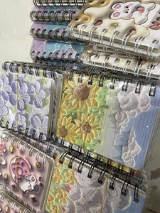 Cuaderno de bolsillo Cuaderno pequeño espiral Mini diario Bloc de notas A7 Diario Escritura Tema Memo Libro Planificador Papel rayado para viajeros - Product Image 5