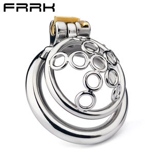 FRRK Super petit dispositif de <span class=keywords><strong>chasteté</strong></span> ceinture de <span class=keywords><strong>chasteté</strong></span> antidérapante en acier inoxydable, mini <span class=keywords><strong>cage</strong></span> de <span class=keywords><strong>chasteté</strong></span> en acier, <span class=keywords><strong>cage</strong></span> de <span class=keywords><strong>chasteté</strong></span> sissy garçon - Product Image 3