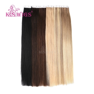 Extensions de cheveux invisibles à bandes adhésives 100 % cheveux humains, cheveux vietnamiens bruts, donneur unique, cuticules alignées, vente en gros - Product Image 5