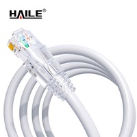 Kabel Patch Cord Pabrik HAILE OEM ODM Cat6 Ethernet UTP 0.3m 1m 1.5m Kabel Cat6 Kustom Kabel Komunikasi Cat6
