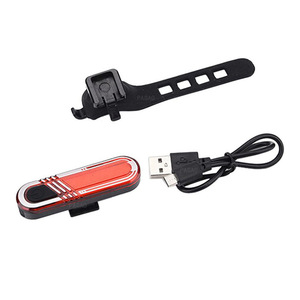 Không thấm nước di động USB Sạc xe đạp đèn hậu cảnh báo đèn hậu - Product Image 1