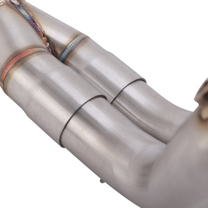 Tuyau d'échappement avant en acier inoxydable ISTUNT pour moto <span class=keywords><strong>Yamaha</strong></span> <span class=keywords><strong>T700</strong></span>/TENERE700/XTZ - Double capteur d'oxygène - Product Image 4