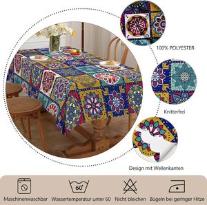 Factory Direct Nonwoven Printed Lace PVC Tablecloth Soil-Resistant for Everyday & Event Use Home <b>Outdoor</b> <b>Table</b> <b>Cover</b> - Product Image 3