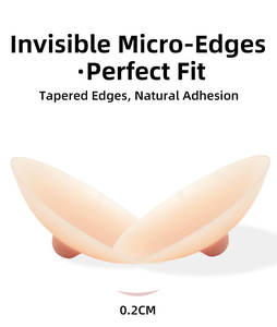 Coussinets <span class=keywords><strong>de</strong></span> soutien-gorge en silicone lavables et réutilisables avec pointe 3D surélevée pour robes dos nu - Product Image 6