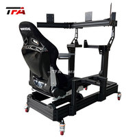 aluminium simulateur de cockpit de course siège voiture conduite simulateur de course jeu de cockpit simulateur de course