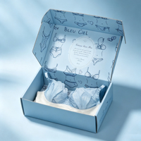 Boîte d'expédition en carton ondulé personnalisée avec impression couleur intégrale, boîte d'emballage personnalisée avec logo pour lingerie et soutien-gorge