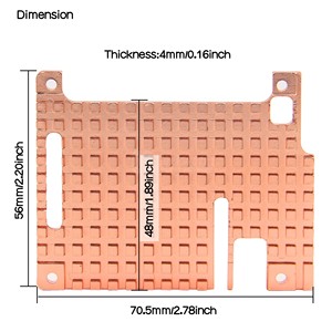 SEYOSE <span class=keywords><strong>Raspberry</strong></span> <span class=keywords><strong>Pi</strong></span> <span class=keywords><strong>4</strong></span> ヒートシンク 銅合金ラジエーター - Product Image 2