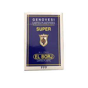 JP152 Wuyi Poker Manufacturer Supply GENOVESI EL BORJ 777 Cheap Playing Cards Custom Printing