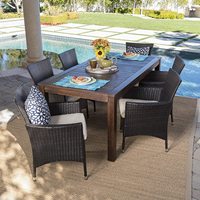 Tables et chaises en rotin tissé pour l'extérieur Cour Jardin Tables en rotin pour l'extérieur Villa Terrasse ouverte Stands et chaises
