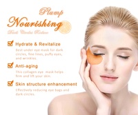 Masque facial au collagène pour les yeux, cosmétique spécial, Orange, patch oculaire, hydratant