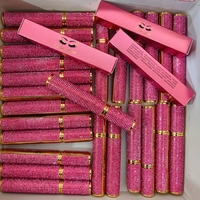 Vente en gros de mascara imperméable à l'eau de marque privée avec diamant mascara pour cils tube cosmétique pour cils mascara allongeant végétalien en fibre de soie 4D