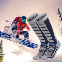 Chaussettes en laine Chaussettes d'hiver épaisses et chaudes Chaussettes de ski en laine mérinos avec logo personnalisé