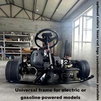 Kart à pédales avec moteur 4 temps 212cc, vitesse maximale de 50 km/h, freins à disque avant et arrière, utilisation en extérieur
