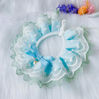 Doux arc dentelle chat bavoirs princesse Style Pet Bandana accessoires pour petits chiens chaton chien écharpe collier pour été hiver printemps