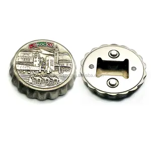 Souvenir personalizzati del marocco apribottiglie rotondo per birra Africa Souvenir marocco magnete apribottiglie