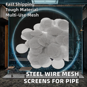 パイプ用スチールワイヤメッシュ喫煙メッシュスクリーン10mm 11mm 12mm直径プレーンウィーブ切断溶接曲げフィルター - Product Image 2
