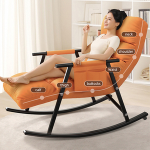 Chaise longue multifonctionnelle intelligente pour adultes personnes âgées pour la sieste Relaxation Balcon Fauteuil de massage inclinable électrique - Product Image 2