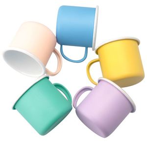 Taza de Café Personalizada Popular para Camping, Mini Taza de Acero Esmaltado con Logotipo - Product Image 1