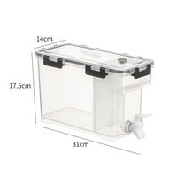 Distributeur de jus glacé au citron de 1 gallon, bouilloire à eau froide, distributeur de boissons en plastique, distributeur de boissons avec robinet