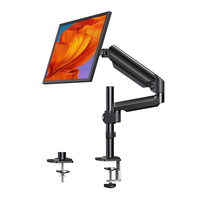 Support de moniteur à gaz unique, bras de montage sur bureau, support pour moniteur d'ordinateur de 13 à 32 pouces, prend en charge le support Vesa
