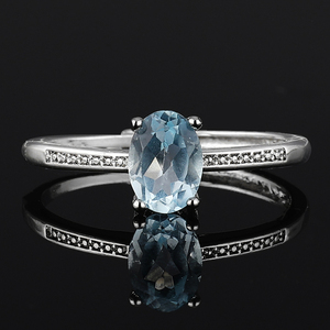 100% naturale ametista topazio blu pietra di luna olivina ambra granato gemma anello di pietra per le donne regolabile argento anello regalo - Product Image 3