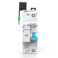 Pour TONGOU 4G API Tuya disjoncteur de comptage d'énergie intelligent 3P 63A télécommande MCB