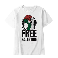 Vente en gros de t-shirt chemise de Palestine casquettes pour enfants casquette de baseball sweats à capuche logo personnalisé t-shirt en coton