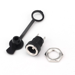 <span class=keywords><strong>5.5</strong></span> mmx2.5 mm 1/2 JC -DC022B presa di alimentazione a corrente continua femmina 2 Pin connettore per montaggio pannello impermeabile - Product Image 1