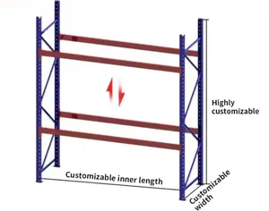 Industrial Heavy Duty Steel Warehouse Storage Pallet Rack For Stacking Racks Shelves