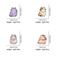 Großhandel Metall-Cartoon-Pins: Niedliche Katzen-Brosche, Liebliche Kreative UV-Bedruckte Tier-Anstecknadel, Accessoire für Taschen & Kleidung