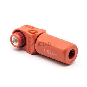 Conector de Plugue de Alta Tensão (HV) de Ângulo Reto de Núcleo Único 150A 1000V <span class=keywords><strong>DC</strong></span>, Terminal de Cabo para Armazenamento de Energia de Bateria 25mm², IP67 - Product Image 5