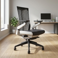 Chaise de bureau exécutive ergonomique moderne 2026 JH à hauteur réglable avec coussin confortable entièrement en maille et cadre en nylon de haute qualité
