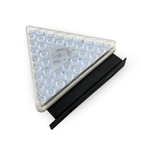Feux d'urgence pour camion Maidsail 24V, feux triangulaires clignotants pour remorque, feux de brouillard LED, feux arrière