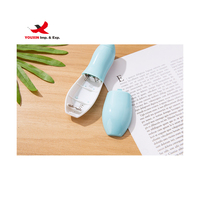 Coupe-ongles électrique portable professionnel 5-en-1 pour bébé avec lumière LED, rose/bleu, lime à ongles en ABS, kit de soin des ongles pour enfants, boîte