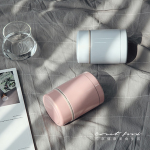 <b>Insulated</b> Food Jar 400ml 304 Stainless Steel Vacuum Container Cylinder Shape Seal Lid For Adults <b>Lunch</b> <b>Box</b> - Product Image 2