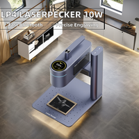 Machine de gravure laser double LaserPecker LP4 Deluxe pour matériaux divers (métal pur et alliage), outil professionnel pour l'électronique et le bricolage alimentaire