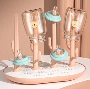 Estante de secado de botellas de bebé, con escurridor, soporte superior para botellas - Product Image 2