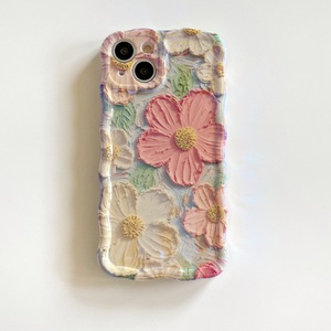 Meilleure vente coloré fleur peinture à l'huile <span class=keywords><strong>coque</strong></span> <span class=keywords><strong>de</strong></span> <span class=keywords><strong>téléphone</strong></span> souple TPU <span class=keywords><strong>coque</strong></span> <span class=keywords><strong>de</strong></span> Protection complète pour Iphone 11 12 13 14 15 - Product Image 3