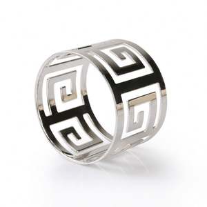 Stock sur la main évider ronds or ronds ronds de serviette pour mariage/fête/hôtel - Product Image 2