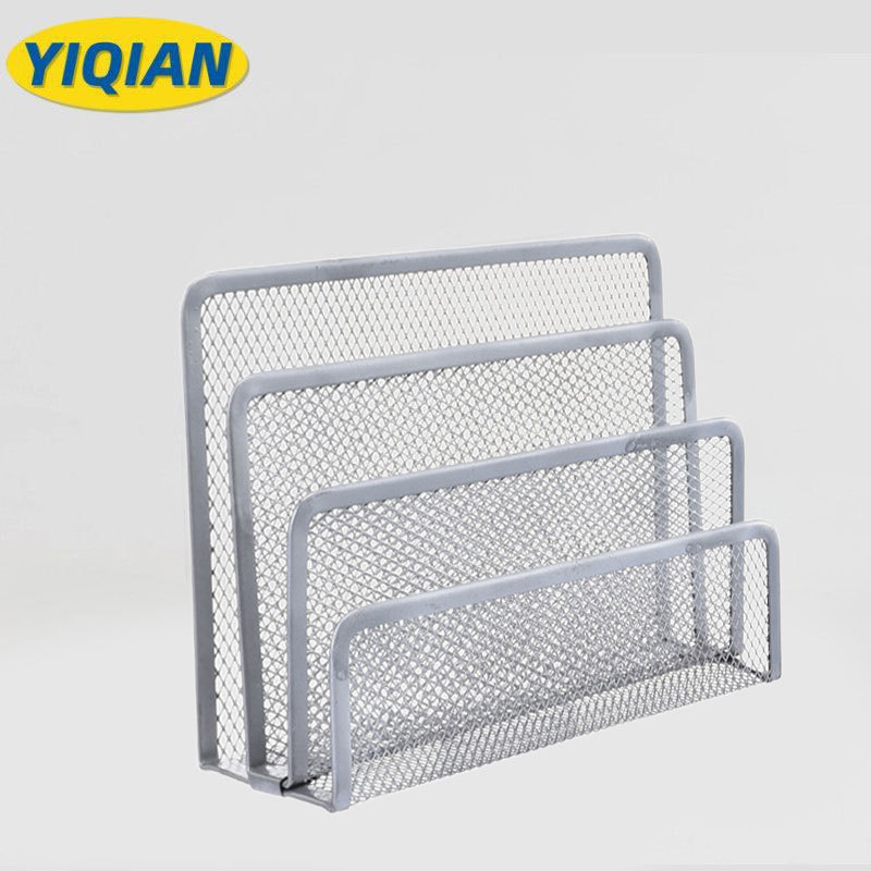 Porte-lettres en métal [blanc argenté]