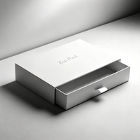 Boîte à parfum rigide de type tiroir, écologique et recyclable, avec logo personnalisé et doublure en soie pour flacons de parfum