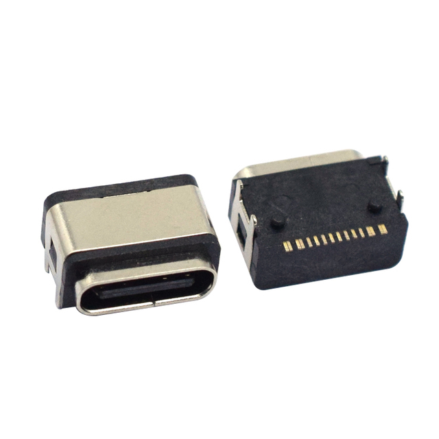 One-stop Manufacturers Multiple Models Type C Four Pin  IPX6 Waterproof Usb Type c Female Connector 16 Pin Above PCB Board