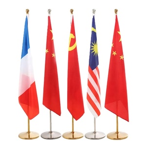 Nouveau produit, usine chinoise, vente de mât de drapeau, prix bas, haute qualité, livraison rapide, drapeau de bureau intérieur sur pied - Product Image 1