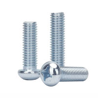 Vis à tête cylindrique en acier au carbone zingué M4x10mm DIN 7985 ISO 7045 500 pièces/sac