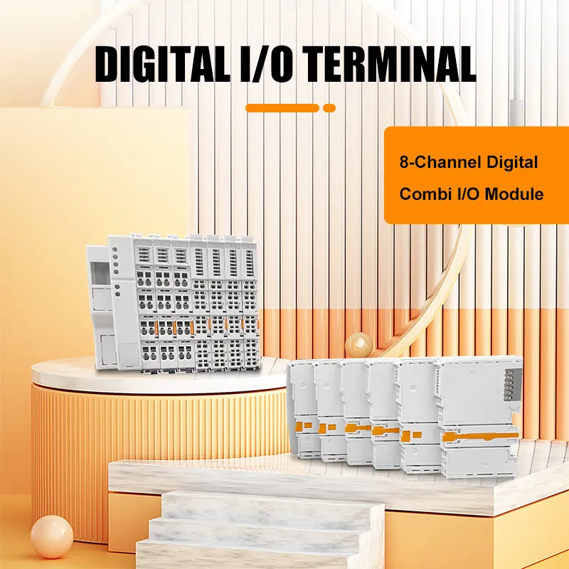 Combi Input Output Módulo Equipamento Elétrico Controles Industriais PLC PAC Controladores Controlados Dedicados Terminal de E/S Digital