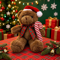 Ours en peluche de Noël très vendu, jouet amusant pour enfants, cadeau de Noël personnalisé