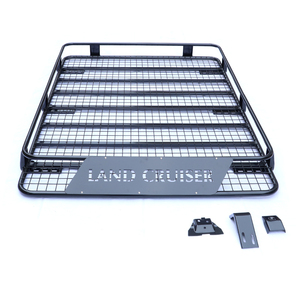 Porte-bagages de toit robuste en fer pour Toyota Land Cruiser LC80 LC79, panier de chargement monté sur gouttière, porte-bagages direct usine - Product Image 2
