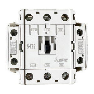 Contactor Magnético de CA Sin Inversión Mitsubishi S-T35 AC200V 2A2B C VL Serie MS-T, 35 A, 3 Polos, 2NO+2NC, 200-240 V - Product Image 1