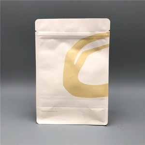 Sacs personnalisés <span class=keywords><strong>1kg</strong></span> 2kg pochette en papier recyclable à fond plat sacs d'emballage de farine de riz tapioca de maïs en poudre de blé <span class=keywords><strong>grain</strong></span> alimentaire - Product Image 4